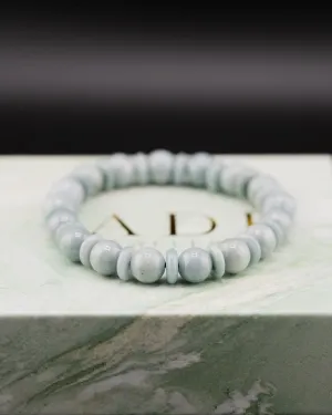 Blue Spacer Bead Jade Bracelet
