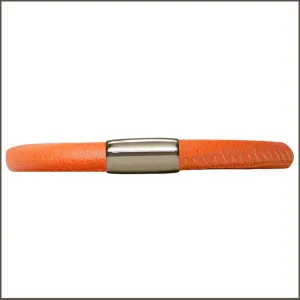 Endless Single Orange Leather Bracelet