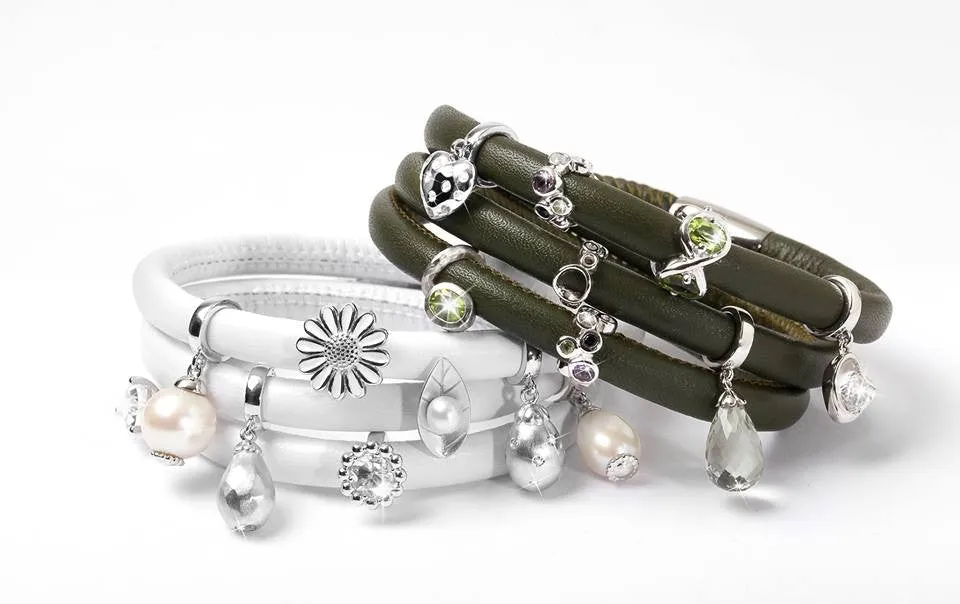 Endless Triple Gray Leather Bracelet