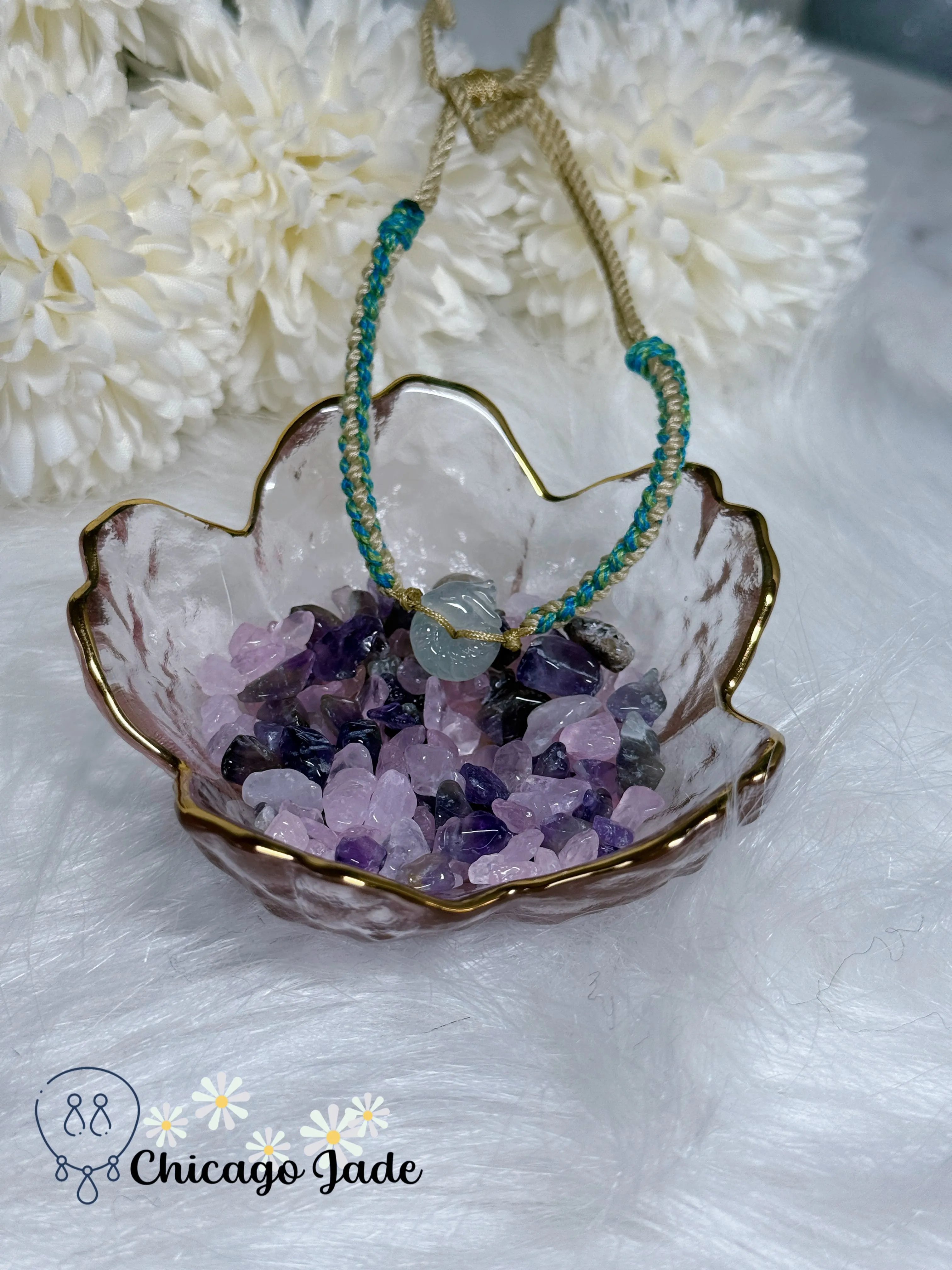 Icy Translucent Finely Carved Dragon Loop Handmade Grade A Type A Untreated Authentic Burma Jadeite Jade Feicui