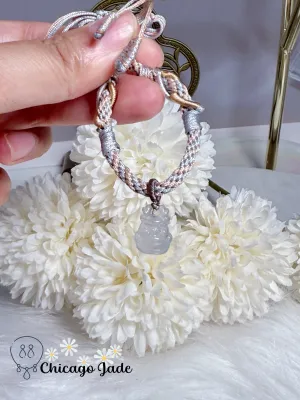 Icy Translucent High Quality Dragon Baby Handmade Adjustable Bracelet Grade A Type A Authentic Untreated Burma Jadeite Jade Feicui