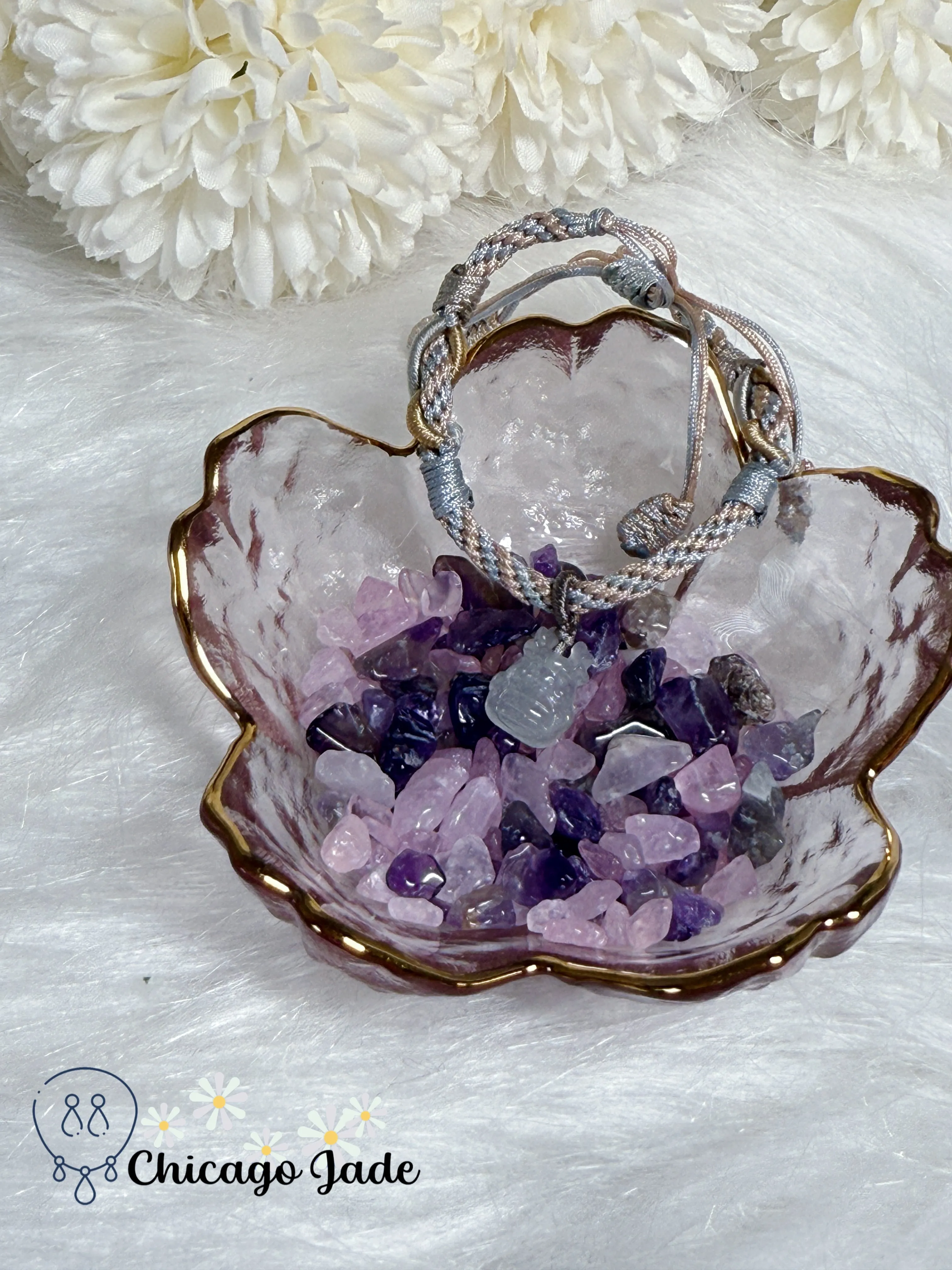Icy Translucent High Quality Dragon Baby Handmade Adjustable Bracelet Grade A Type A Authentic Untreated Burma Jadeite Jade Feicui