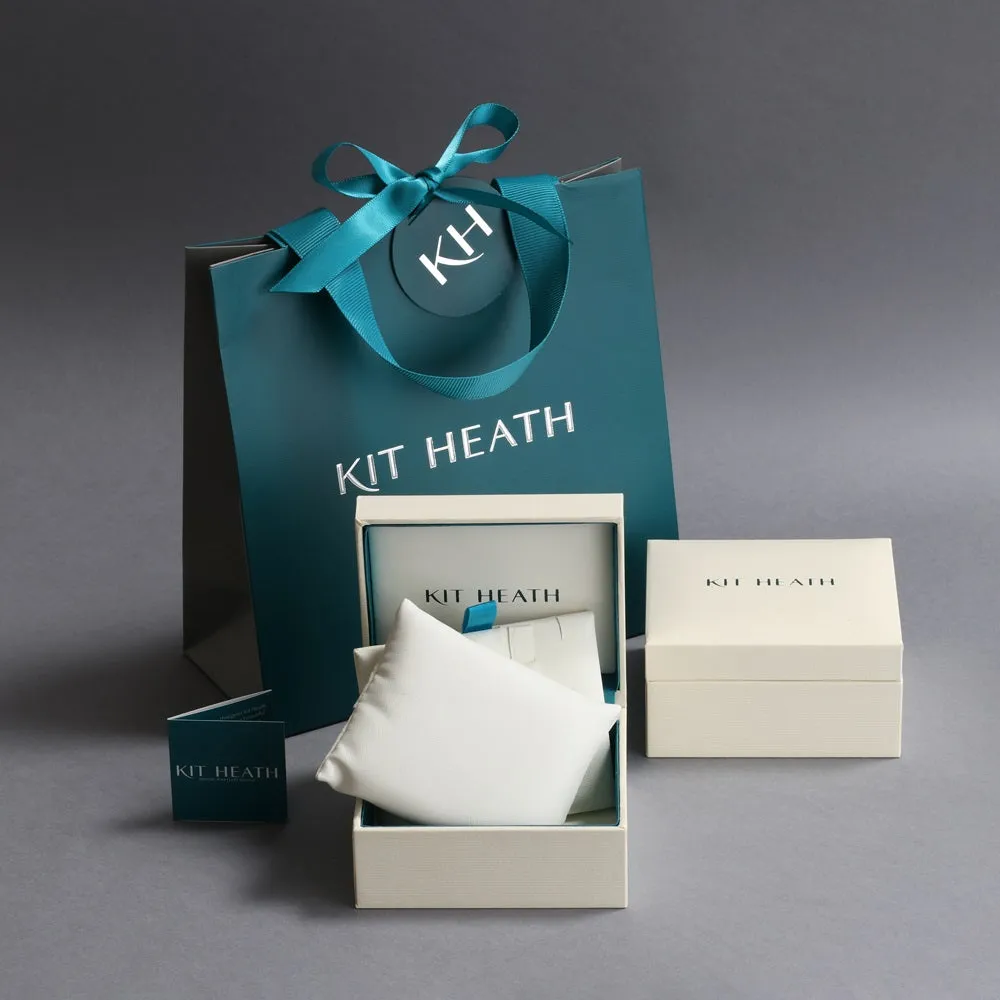 Kit Heath Desire Precious White Topaz Heart Station Necklace