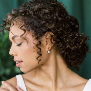 LORELEI Teardrop Freshwater Pearl Earrings