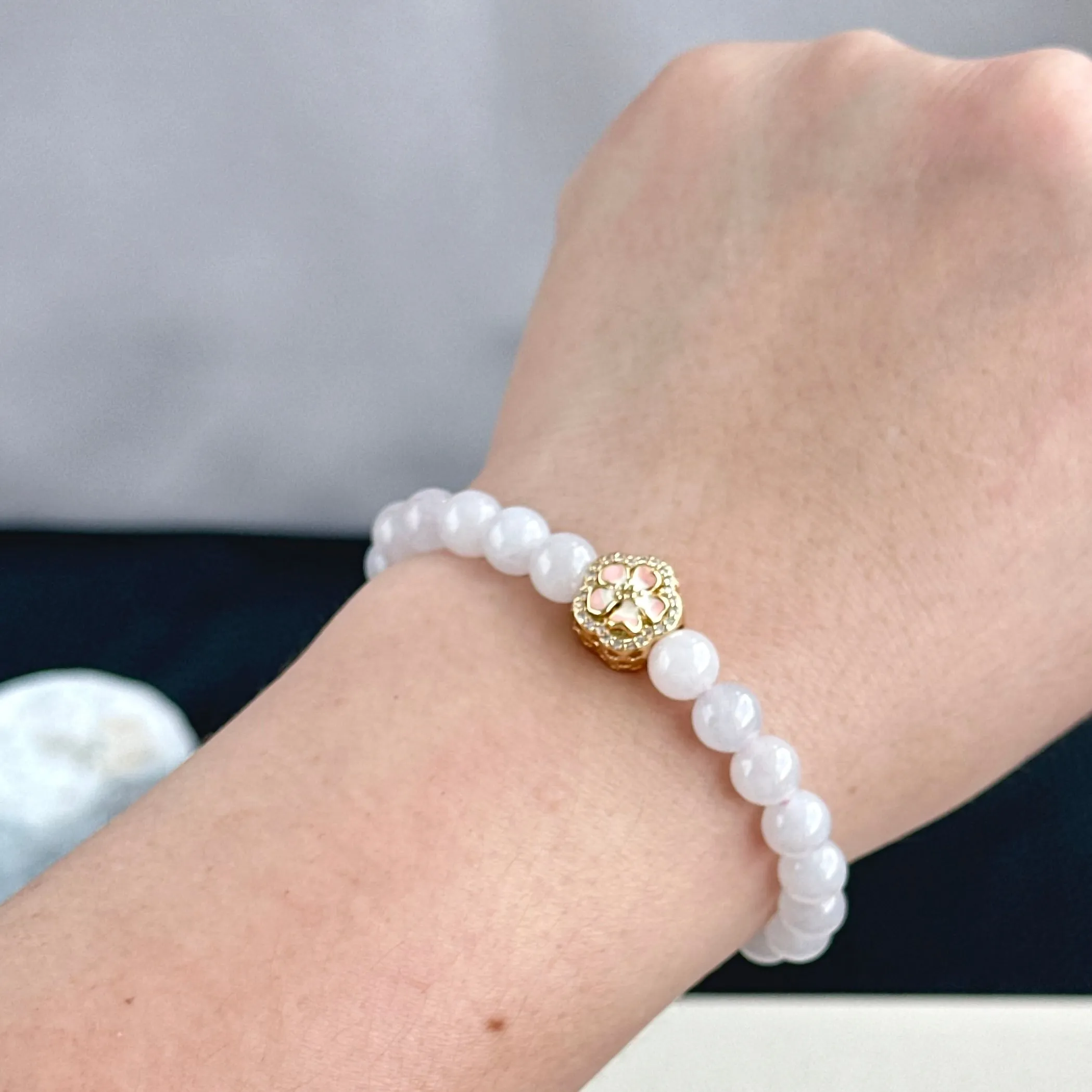 Lotus Harmony Jade Bracelet