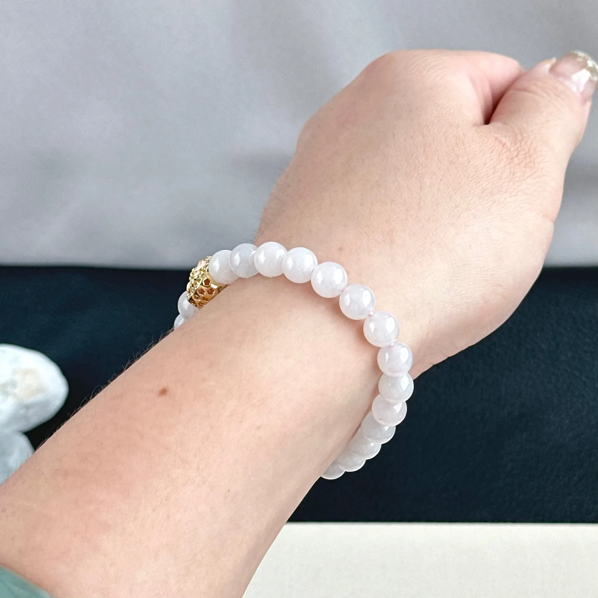Lotus Harmony Jade Bracelet