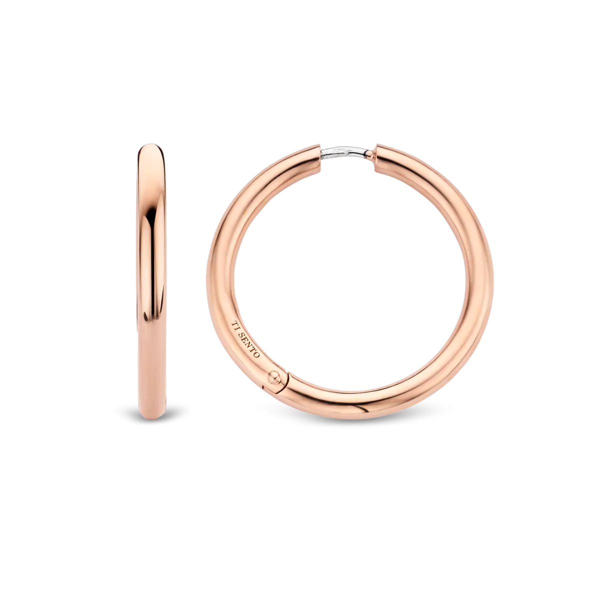 Milano Hoop Earrings - Rose Gold - 7782SR