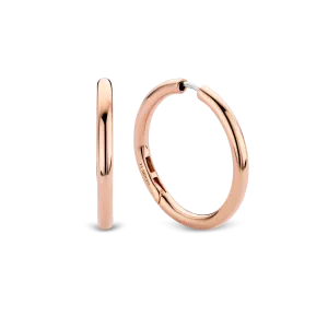 Milano Hoop Earrings - Rose Gold - 7782SR