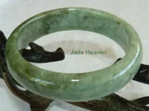 Sale-"Yin Yang" Balancing Grade A Jadeite Bangle 57.5mm   Certificate (750)