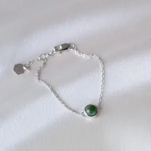 Silver Jade Bracelet - Terra