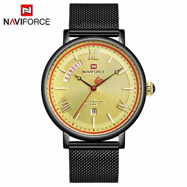 Teveno Men's Stainless Steel Mesh Watch