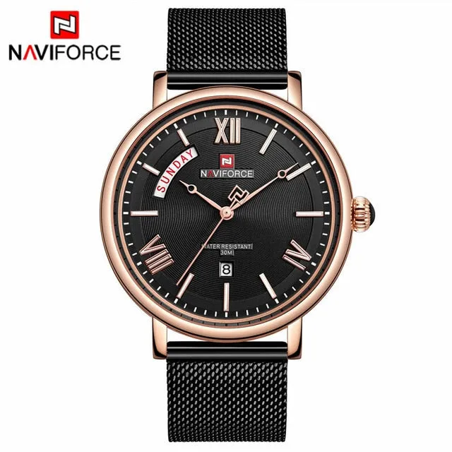 Teveno Men's Stainless Steel Mesh Watch