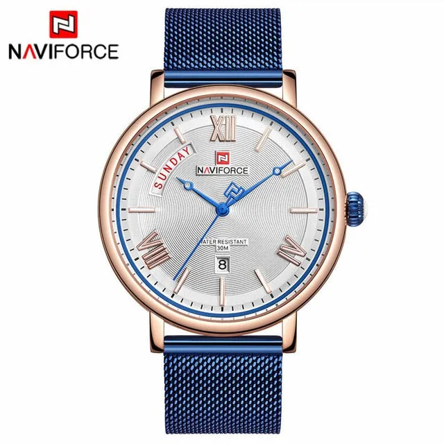 Teveno Men's Stainless Steel Mesh Watch