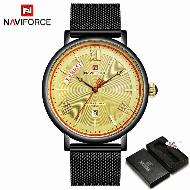 Teveno Men's Stainless Steel Mesh Watch