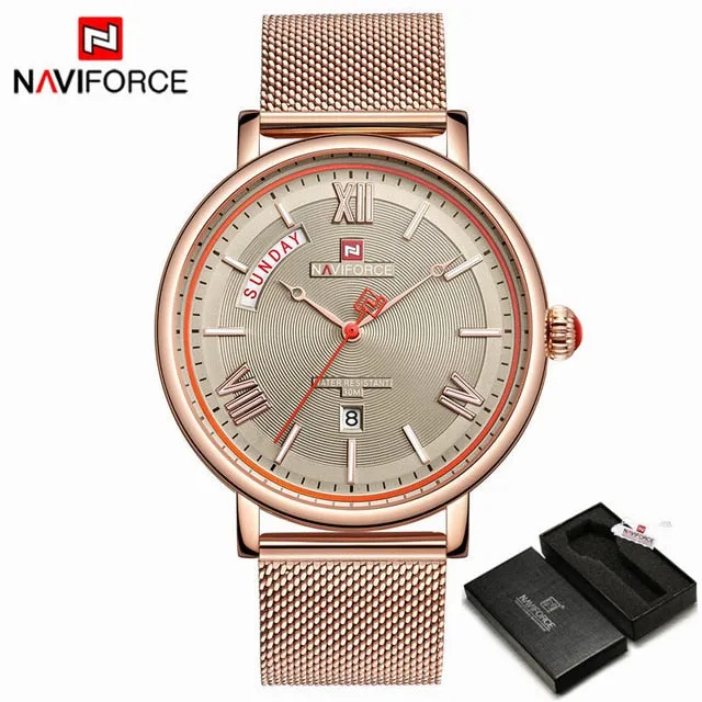 Teveno Men's Stainless Steel Mesh Watch