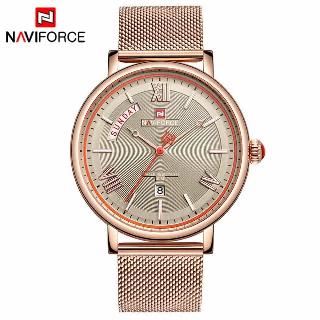 Teveno Men's Stainless Steel Mesh Watch