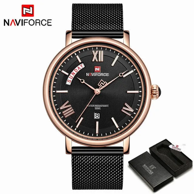 Teveno Men's Stainless Steel Mesh Watch
