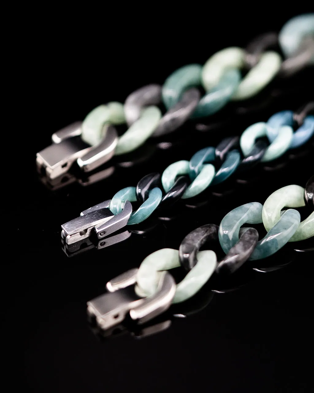 Tri Color Cuban Jade Bracelets