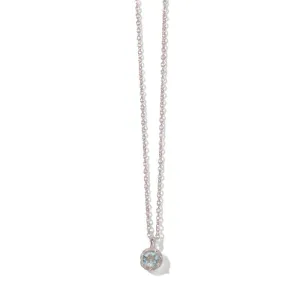 Winkie Necklace, Blue Topaz, Silver